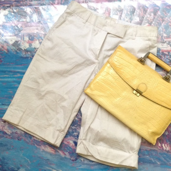 Pin Striped H&M Bermuda Shorts, Size 8 - Picture 1 of 5